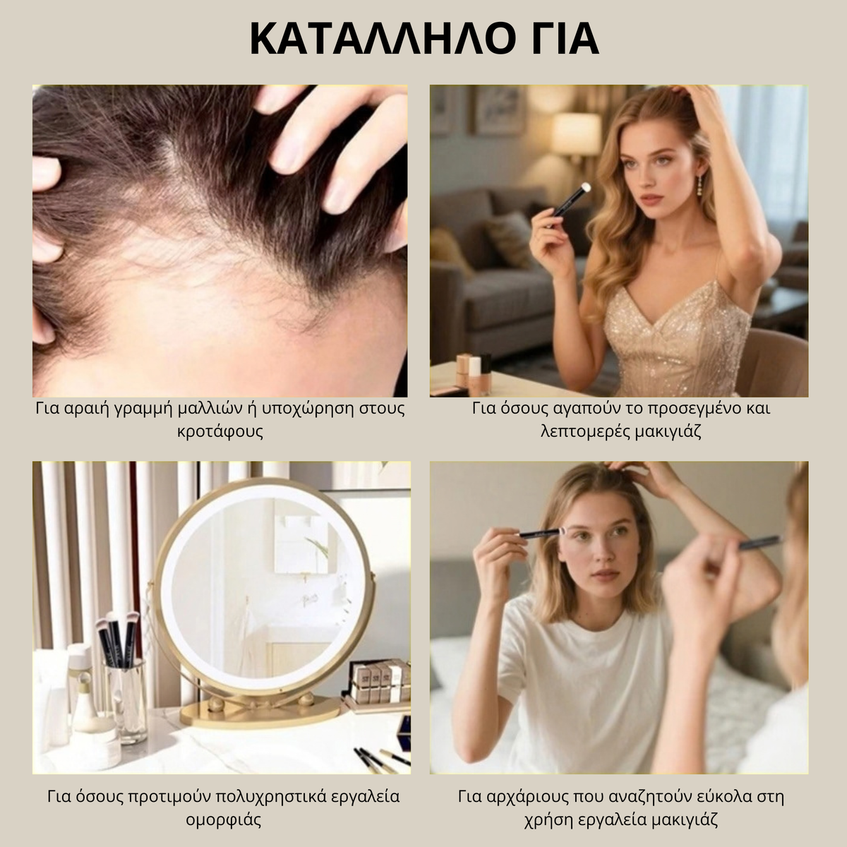Vivapure Πινέλο Πούδρας Μαλλιών